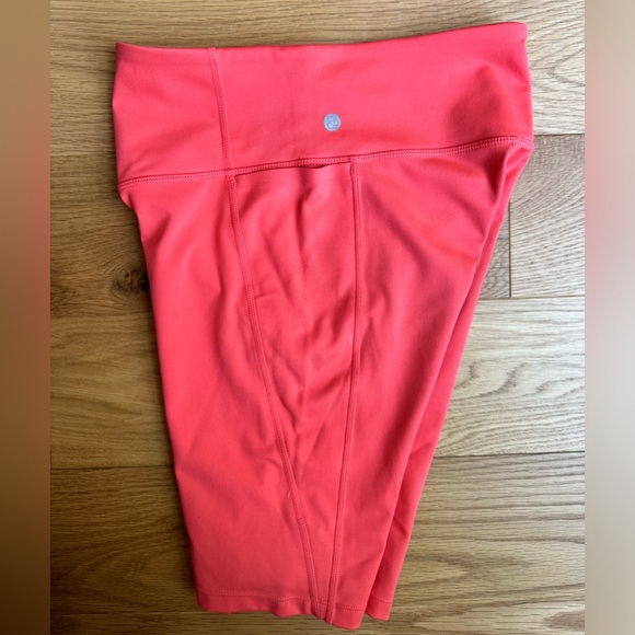 Zella Orange Biker Shorts size small - Picture 3 of 5